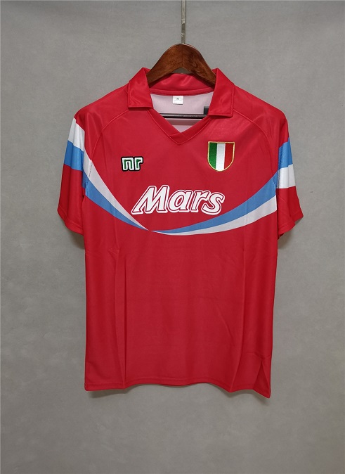 AAA Quality Napoli 90/91 Away Red Soccer Jersey